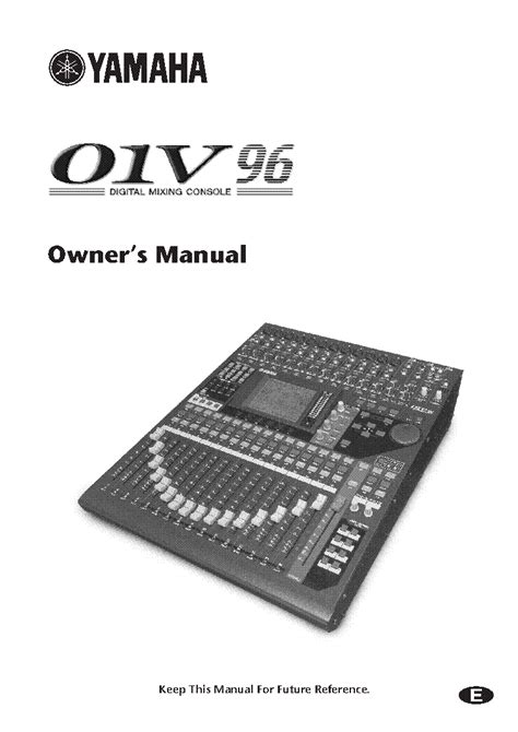 Yamaha 01V96 Manual pdf
